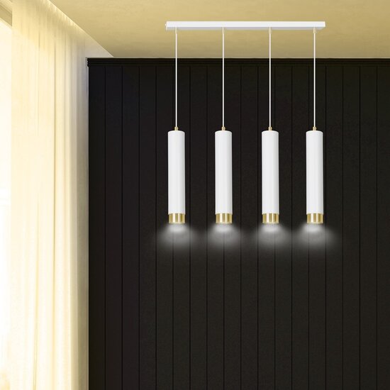 Emibig Emibig KIBO 4 WH/GOLD - Modern pendant lamp for stylish lighting
