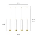 Emibig Emibig KIBO 4 WH/GOLD - Modern pendant lamp for stylish lighting