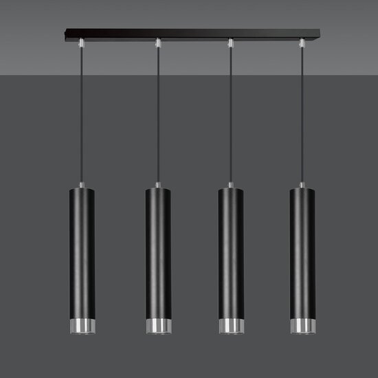 Emibig Emibig KIBO 4 Suspension - Design moderne en noir et chrome
