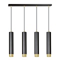 Emibig Emibig KIBO 4 BL/GOLD - Moderne hanglamp voor sfeervolle verlichting