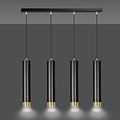 Emibig Emibig KIBO 4 BL/GOLD - Moderne hanglamp voor sfeervolle verlichting