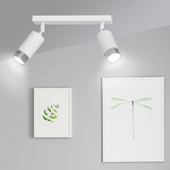 Emibig Emibig HIRO 2 WH/CHROME - Modern ceiling lamp for stylish lighting