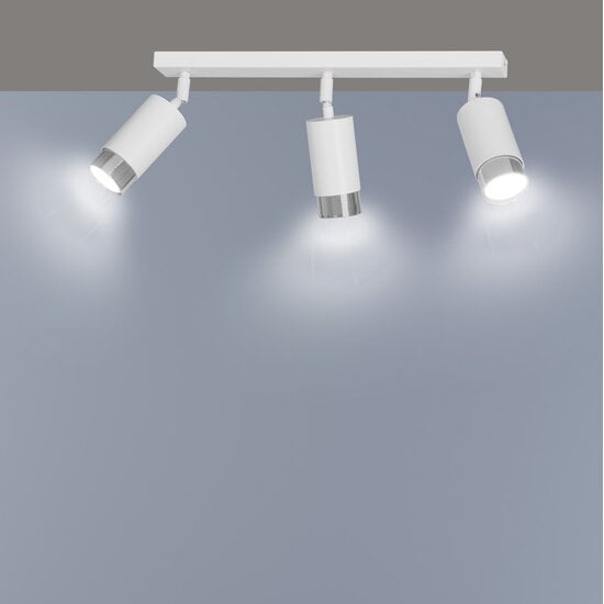 Emibig Emibig HIRO 3 WH/CHROME - Modern ceiling lamp for any space