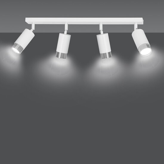 Emibig Emibig HIRO 4 WH/CHROME - Moderne Deckenlampe für stilvolle Beleuchtung