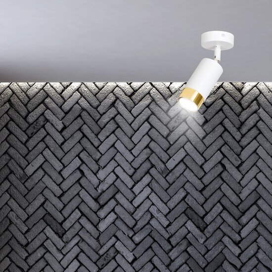 Emibig Emibig HIRO 1 WH/GOLD - Moderne Deckenlampe für stilvolles Ambiente