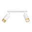 Emibig Emibig HIRO 2 WH/GOLD - Moderne plafondlamp met stijlvol design