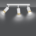 Emibig Emibig HIRO 3 WH/GOLD - Modern ceiling lamp with stylish design