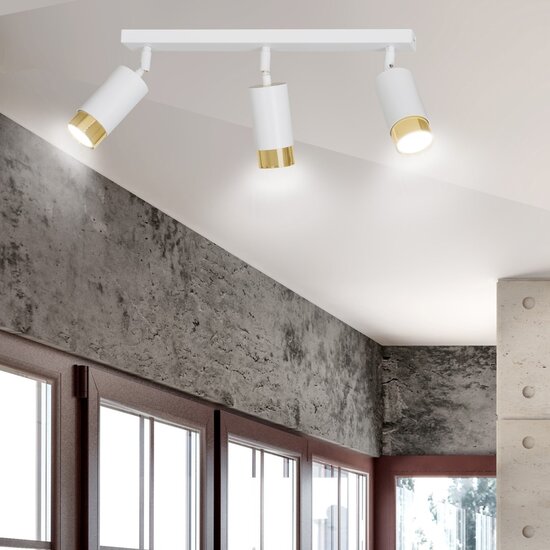 Emibig Emibig HIRO 3 WH/GOLD - Modern ceiling lamp for stylish lighting