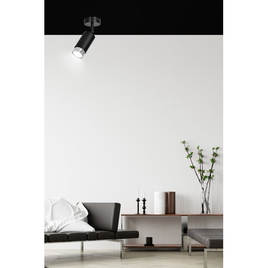 Emibig Emibig HIRO 1 Noir/Chrome - Plafonnier moderne pour tous les espaces