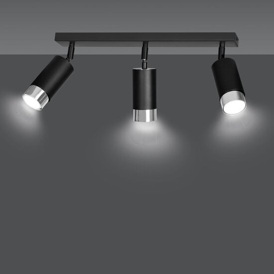 Emibig Emibig HIRO 3 BL/CHROME - Modern ceiling lamp for stylish lighting