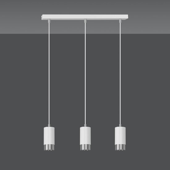 Emibig Emibig FUMIKO 3 WH/CHROME - Moderne Pendelleuchte für stilvolles Ambiente