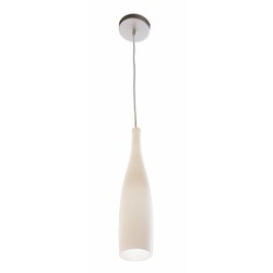 Hanging lamp glass white bottle E27 1200mm high