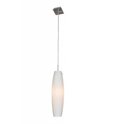 Luminaire suspendu verre blanc E27 88mm diamètre