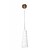 Lampe suspendue verre motif blanc E27 diamètre 93mm