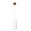 Fantasia Gylia pendant lamp, white glass with motif, E27 fitting, Ø93mm, height 1200mm, IP20