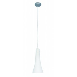 Hanging lamp glass matt conical 180mm diameter 1xE27