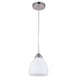 Fantasia Ninis glass pendant lamp, grey, E27 fitting, 160mm