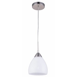 Hanging lamp glass white, gray, red, purple E27 160mm diameter