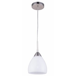 Lampe suspendue verre blanc, gris, rouge, violet E27 diamètre 160mm