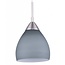 Suspension en verre Fantasia Ninis, forme dôme, gris/nickel, culot E27 (ampoule non incl.), diamètre 160mm, hauteur 1200mm