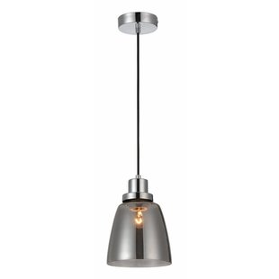 Hanglamp glas gerookt E27 200mm diameter