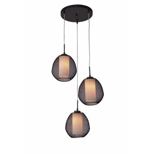 Fantasia Lunki suspension poire noir-blanc E27x3 470mm