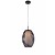 Hanging lamp design black and white oval E27 250mm diameter