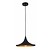 Lampe à suspension design noir-or 1xE27 diamètre 360mm