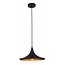 Fantasia IDRIS Pendelleuchte, konische Form schwarz mit gold, E27-Fassung, 360mm Durchmesser, 1200mm Hoehe, Stahl