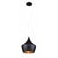 Pendant light design black-gold 1xE27 250mm diameter