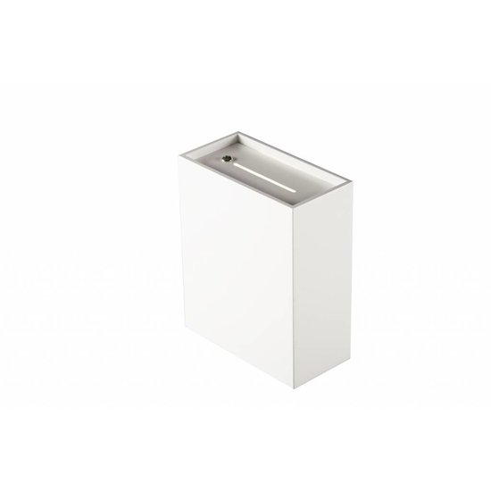 Wandlamp wit, zwart, grijs up down G9 125mm hoog