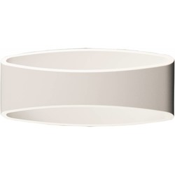 Aplique de pared diseño LED oro negro, blanco, gris 5W 175mm ancho