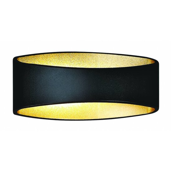 Wandleuchte Design LED schwarz gold, weiß, grau 5W 175mm breit