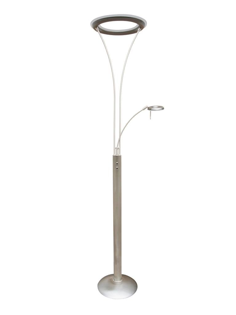 als je kunt Indiener Natuur Staande lamp LED dimbaar met leeslampje 30W + 6W LED | My Planet LED