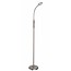 Fantasia Fantasia Safrane lámpara de pie, blanco-cromo, brazo flexible, LED 5W, 400 lúmenes, altura 1200-1400 mm