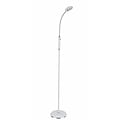 Fantasia Fantasia Safrane Stehlampe, weiß-chrom, biegsamer Arm, LED 5W, 400 Lumen, Höhe 1200-1400 mm