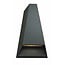Fantasia Axo outdoor wall lamp, aluminum/glass, white, IP54, 2x3W LED, 3000K warm white, 320 lumens, 109x173x63mm