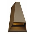 Fantasia Axo outdoor wall light LED white, aluminium/glass, IP54, 2x 3W LED module, 3000K warm white, 320 lumen, 109x173x63mm