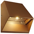 Fantasia TRIUM outdoor wall light LED 6W, 480 lumen, 3000K warm white, rust, IP54, 125 x 125 x 63.5 mm, aluminum/plexi
