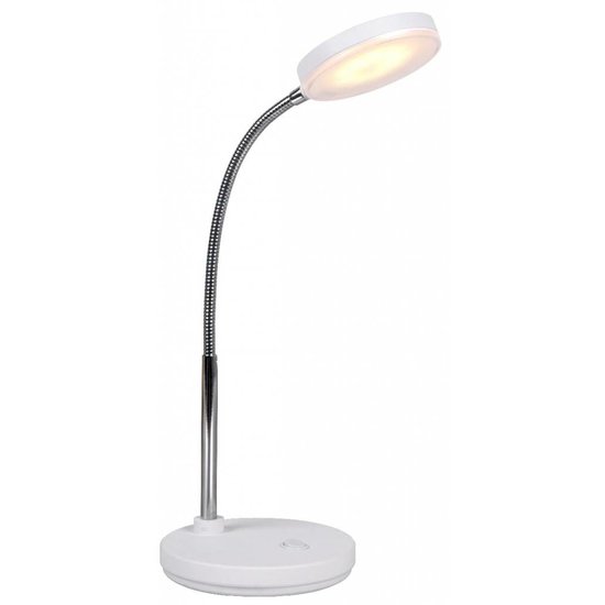 Lampe de bureau LED blanche ou noire pliable 5W 350mm haut
