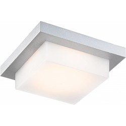 Fantasia Quasi plafondlamp LED vierkant zilver IP54 5W