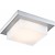 Plafón LED exterior cuadrado 5W LED IP54 plata