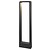 Poteau de jardin design LED graphite 4.5W 1 mètre de haut
