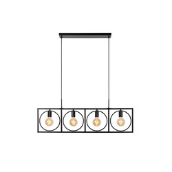 LUCIDE SUUS - Suspension - 4xE27 - Noir