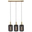 LUCIDE LUCIDE CORINA - Stijlvolle Hanglamp met 3xE27 Fitting in Zwart