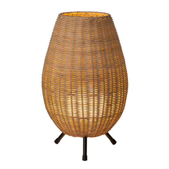 LUCIDE LUCIDE COLIN - Stylish Table Lamp in Natural Rattan