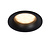 LUCIDE LUCIDE ZIVA - Einbauleuchte Badezimmer - Ø 8,4 cm - 1xGU10 - IP44 - Schwarz
