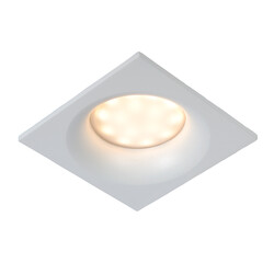 LUCIDE ZIVA - Einbauleuchte Badezimmer - 1xGU10 - IP44 - Weiß