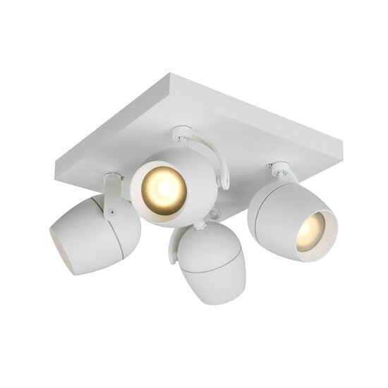LUCIDE LUCIDE PRESTON - Spot Plafonnier pour Salle de Bain avec Protection IP44