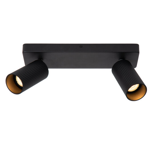 LUCIDE LUCIDE CLUBS - Stylish Ceiling Spot with 2xGU10 in Black